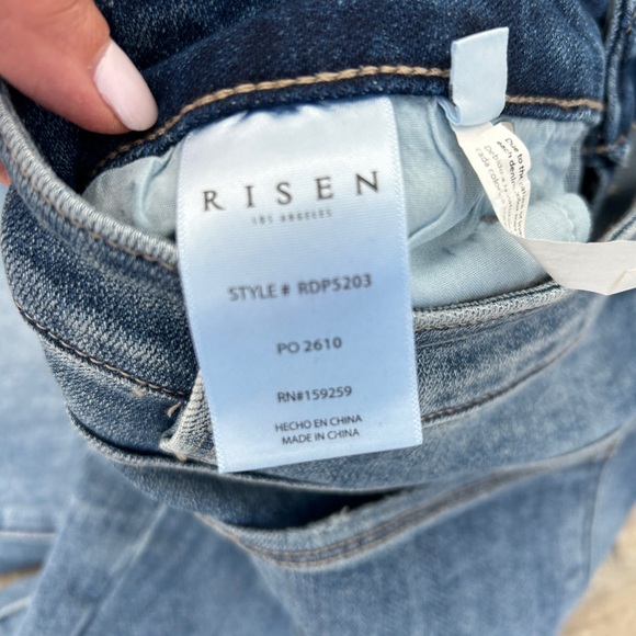 Risen Women's Boyfriend Jeans - Blue - Picture 6 of 8